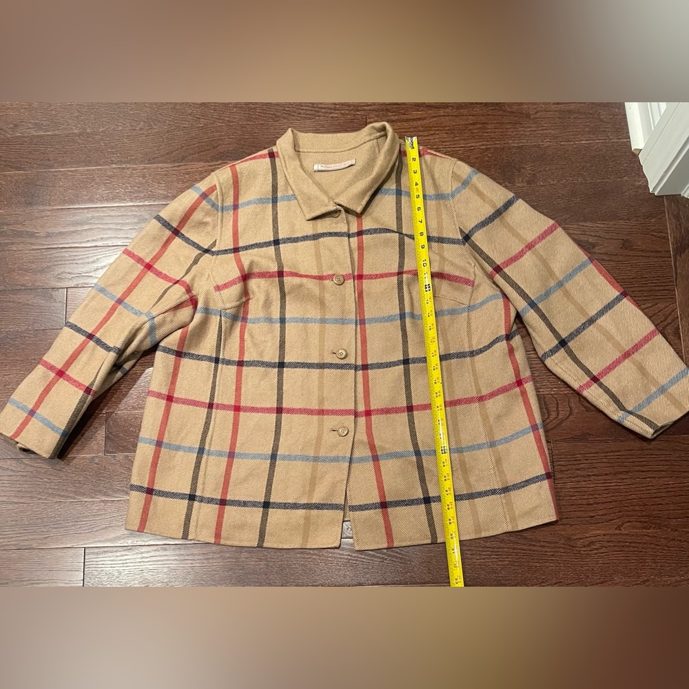 The Pendleton Check Light Brown Jacket Wool Blend… - image 3
